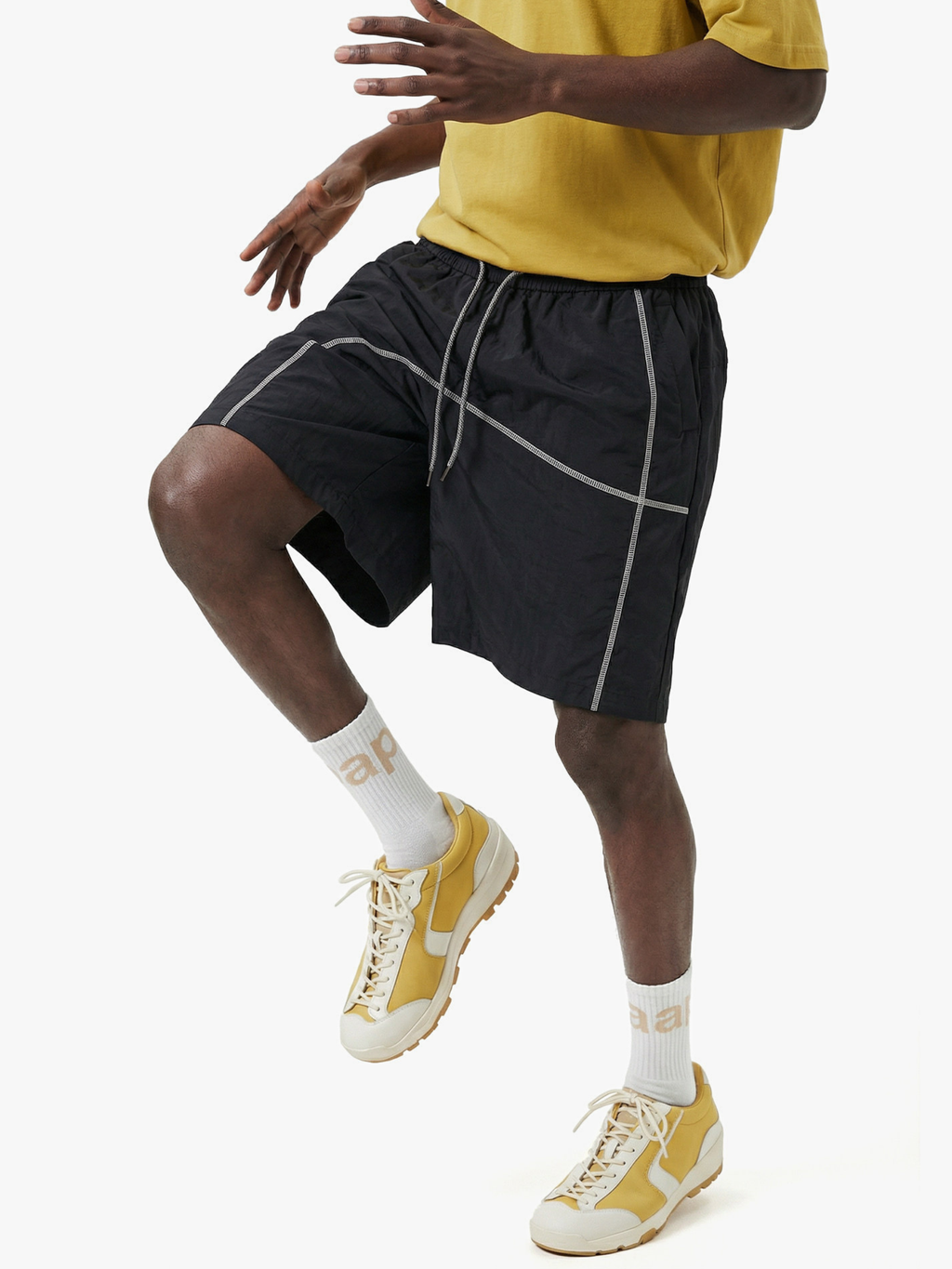 RiseCut - Unisex Contrast Stitch Water-Repellent Utility Shorts