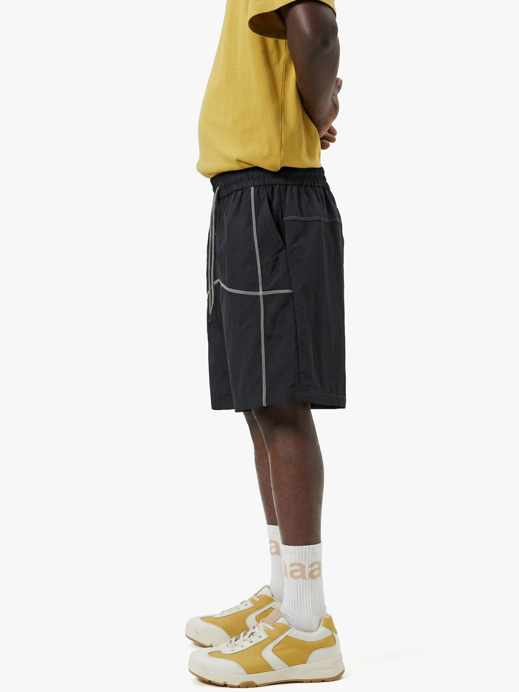 RiseCut - Unisex Contrast Stitch Water-Repellent Utility Shorts