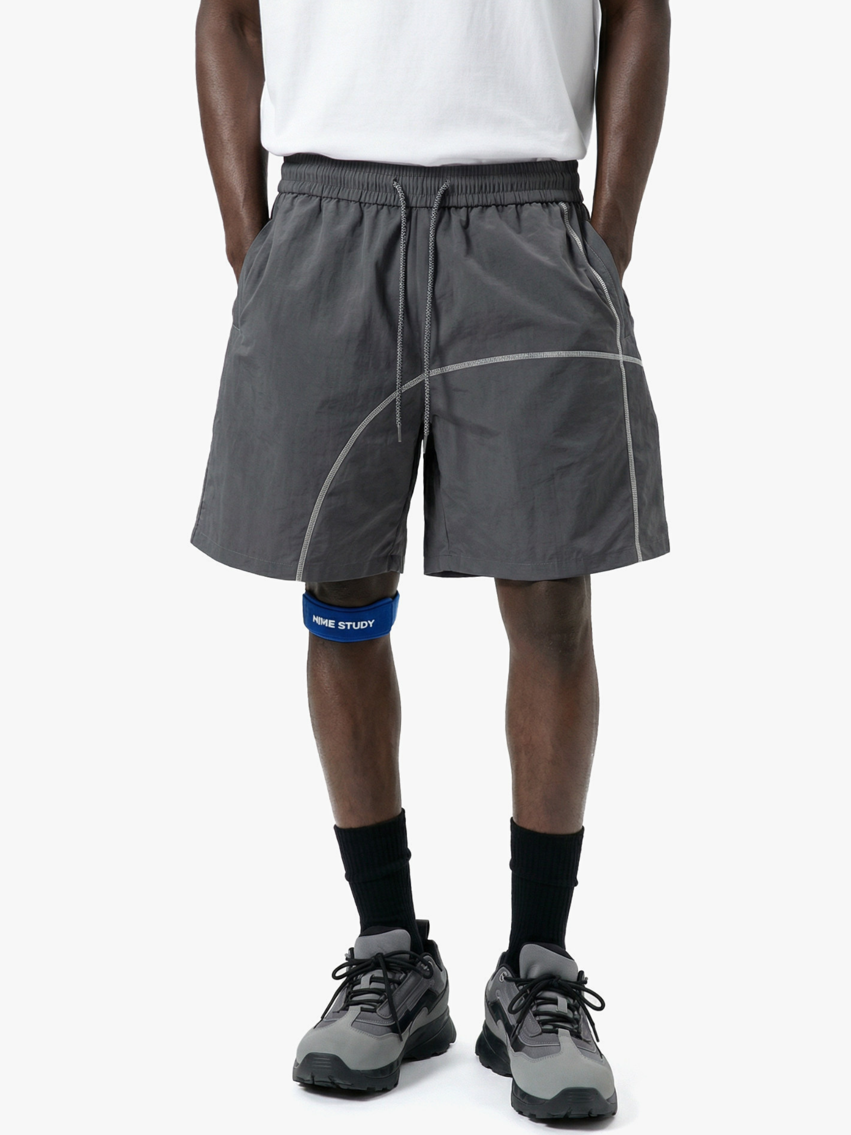 RiseCut - Unisex Contrast Stitch Water-Repellent Utility Shorts