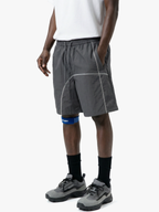 RiseCut - Unisex Contrast Stitch Water-Repellent Utility Shorts