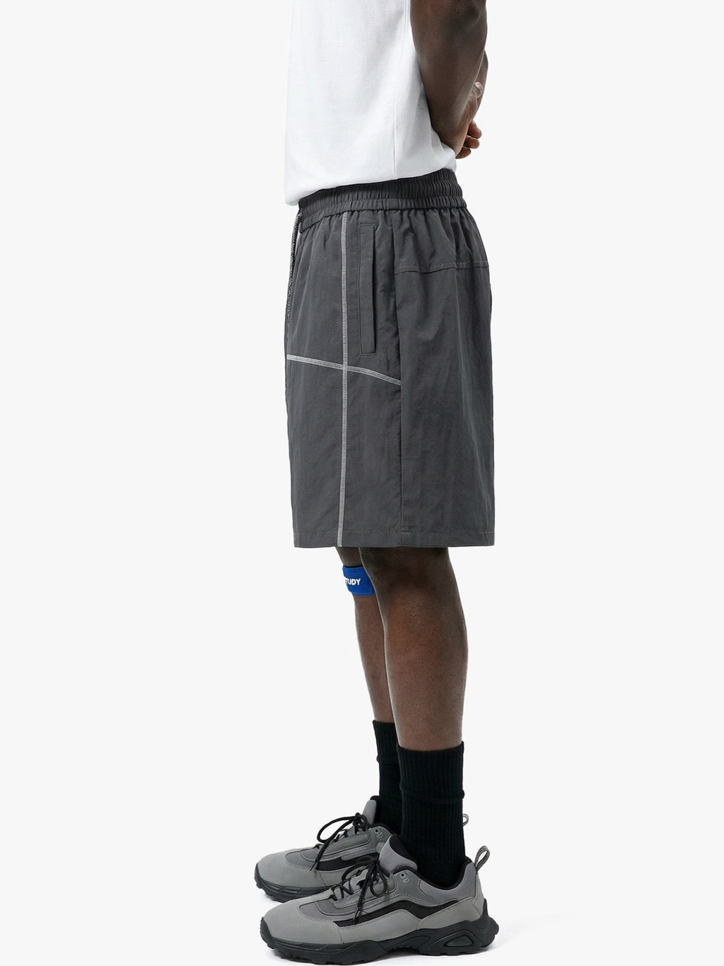 RiseCut - Unisex Contrast Stitch Water-Repellent Utility Shorts