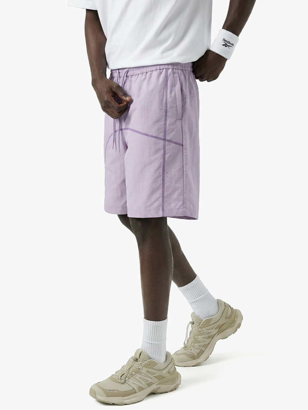 RiseCut - Unisex Contrast Stitch Water-Repellent Utility Shorts