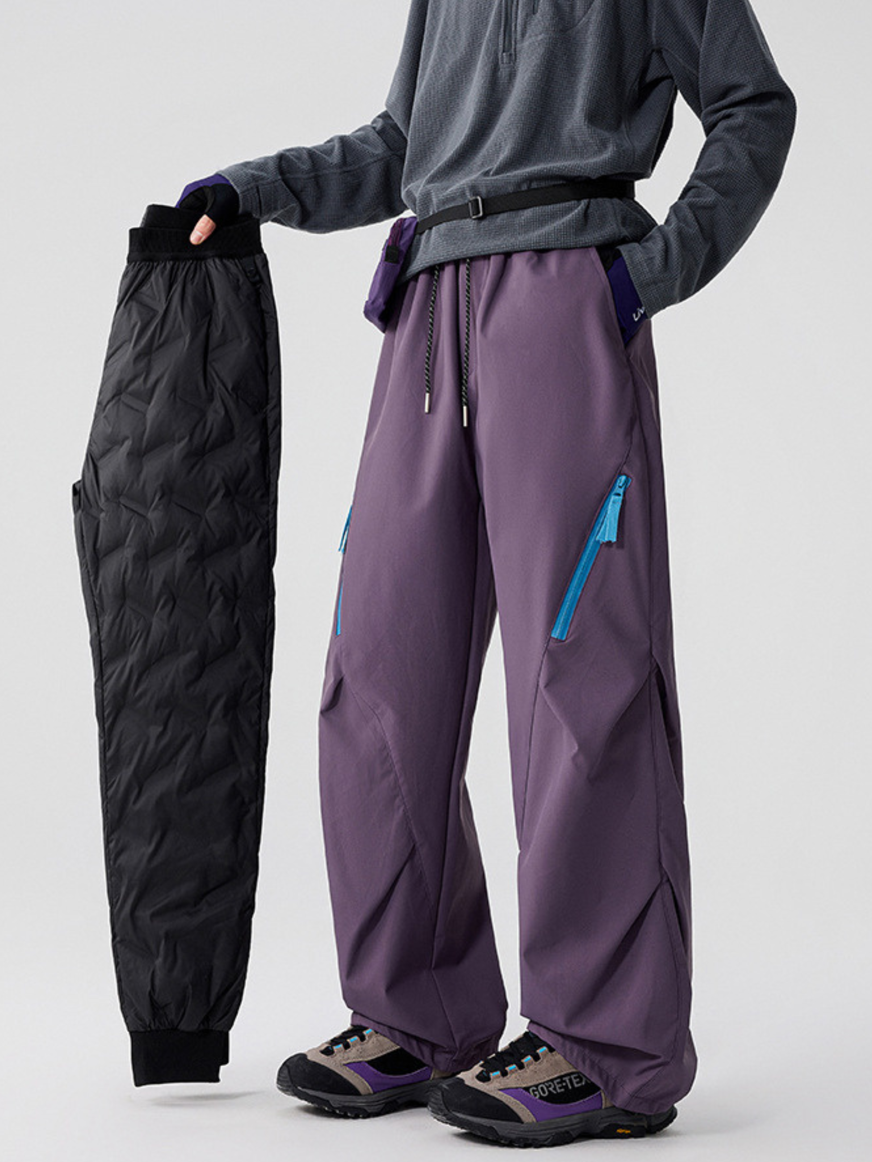 EchoMode - Unisex 3-in-1 Water-Repellent Insulated Down Hardshell Pants
