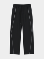 Thunderclaw - Unisex Reflective Stripe Straight-Leg Jogger Pants