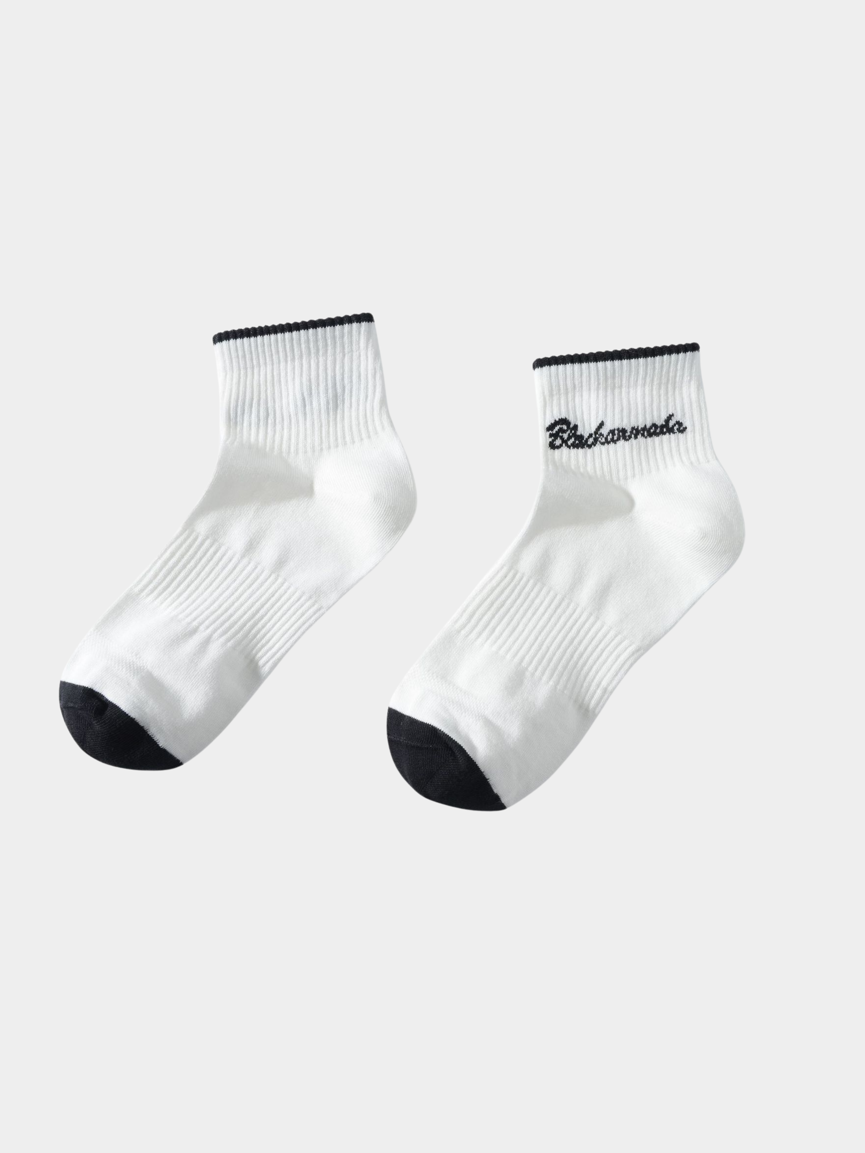 Flutter - Breathable Embroidered Cotton Ankle Socks