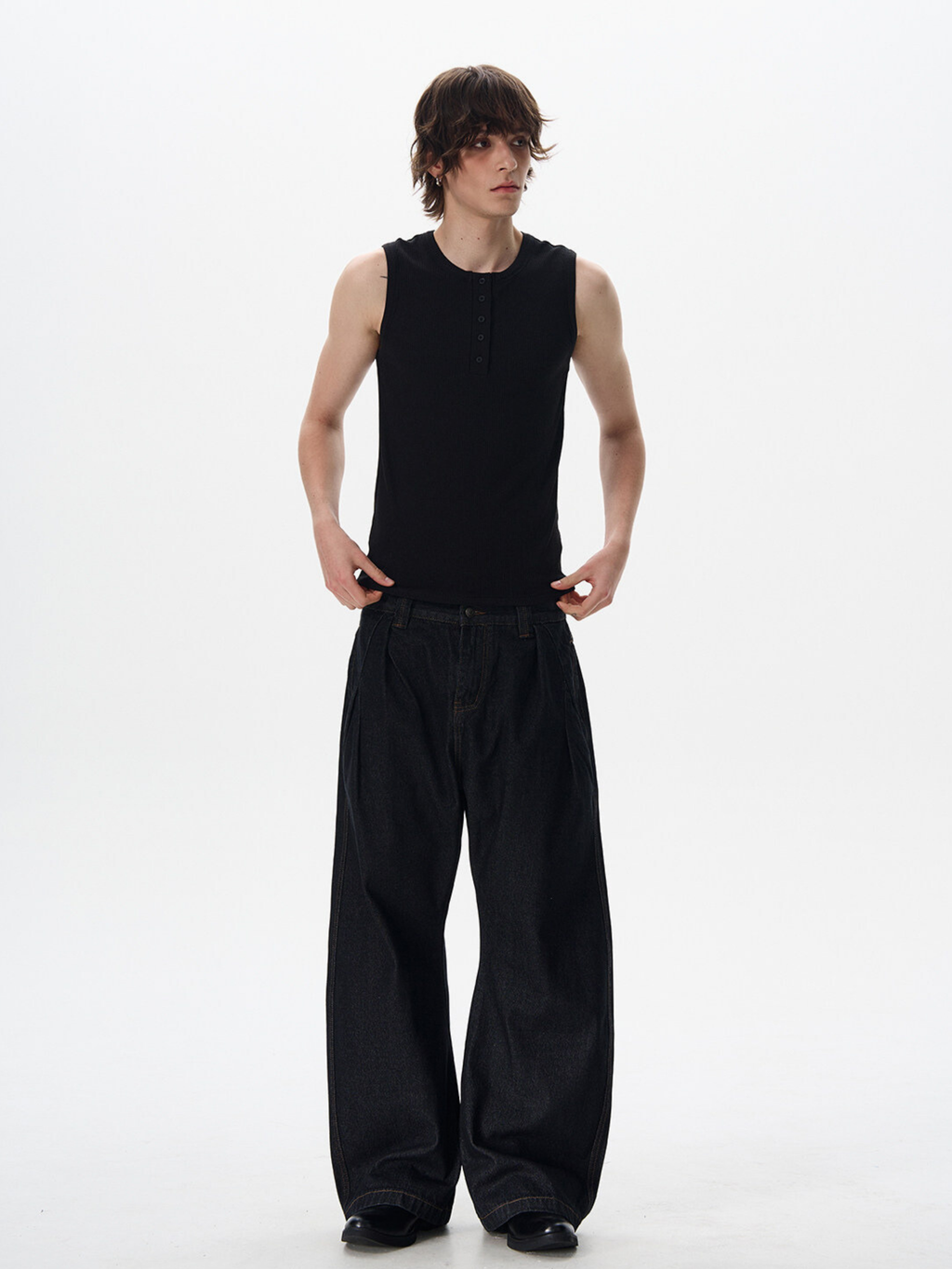 Frostfall - Slim Fit Ribbed Sleeveless Tank Top