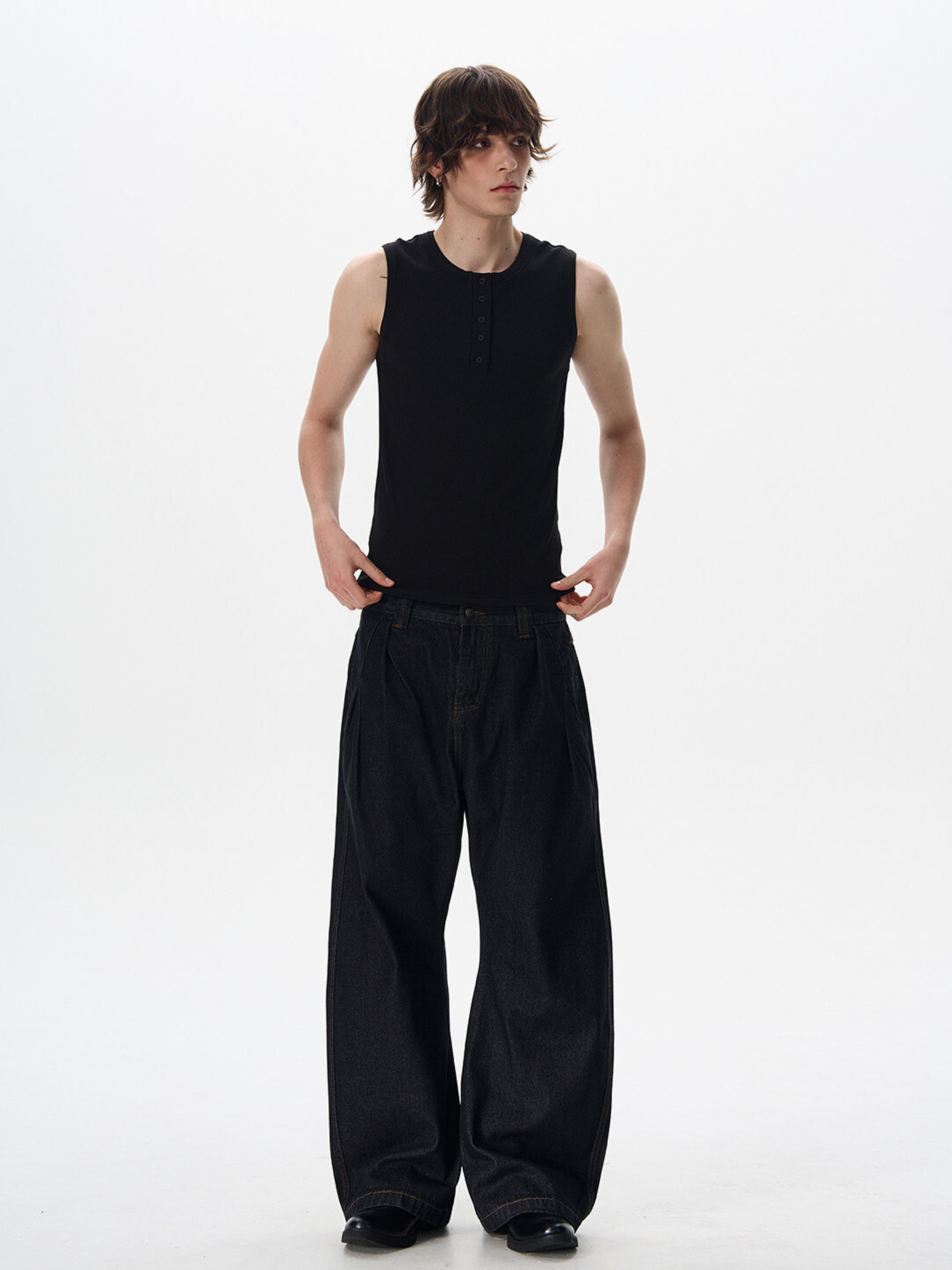 Frostfall - Slim Fit Ribbed Sleeveless Tank Top