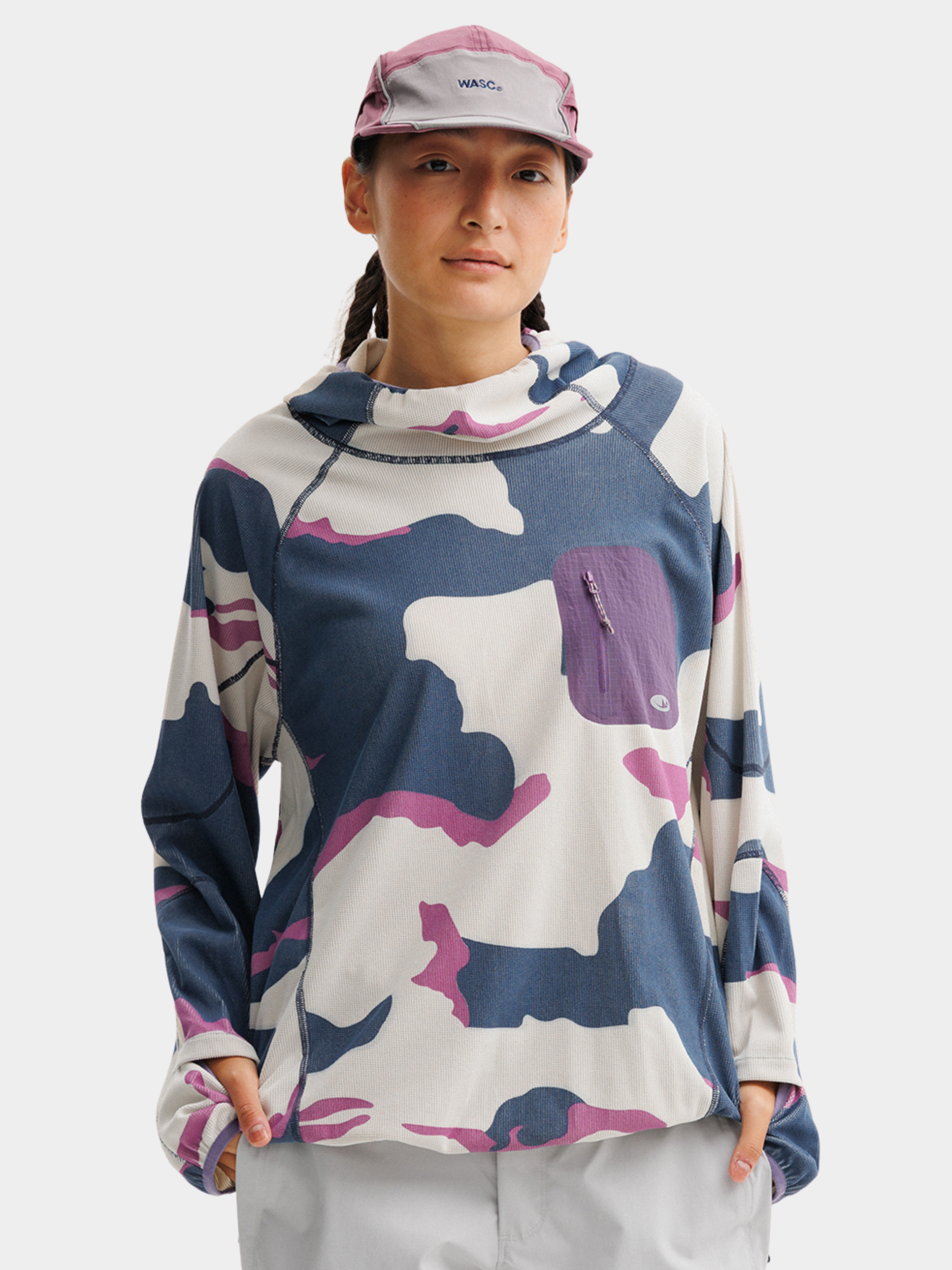 Crag - Moisture-Wicking High Neck Hoodie Base Layer