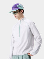 Snappy - Unisex Moisture-Wicking Quick-Dry Half-Zip Long Sleeve T-Shirt