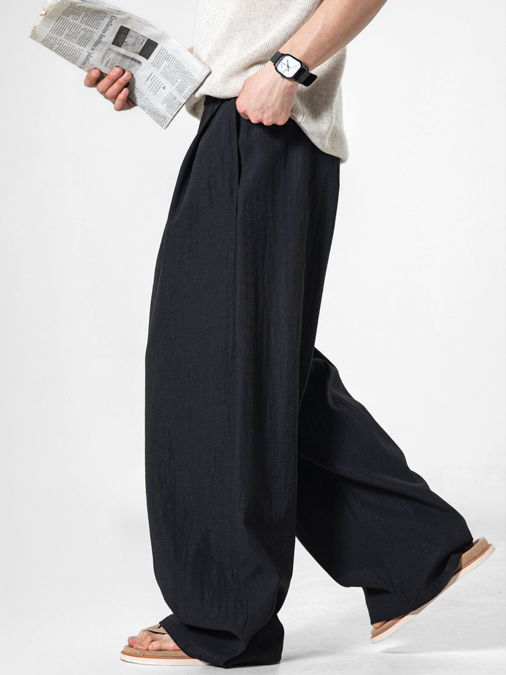 Forestfall - Men's Button-Detail Relaxed Straight-Leg Pants
