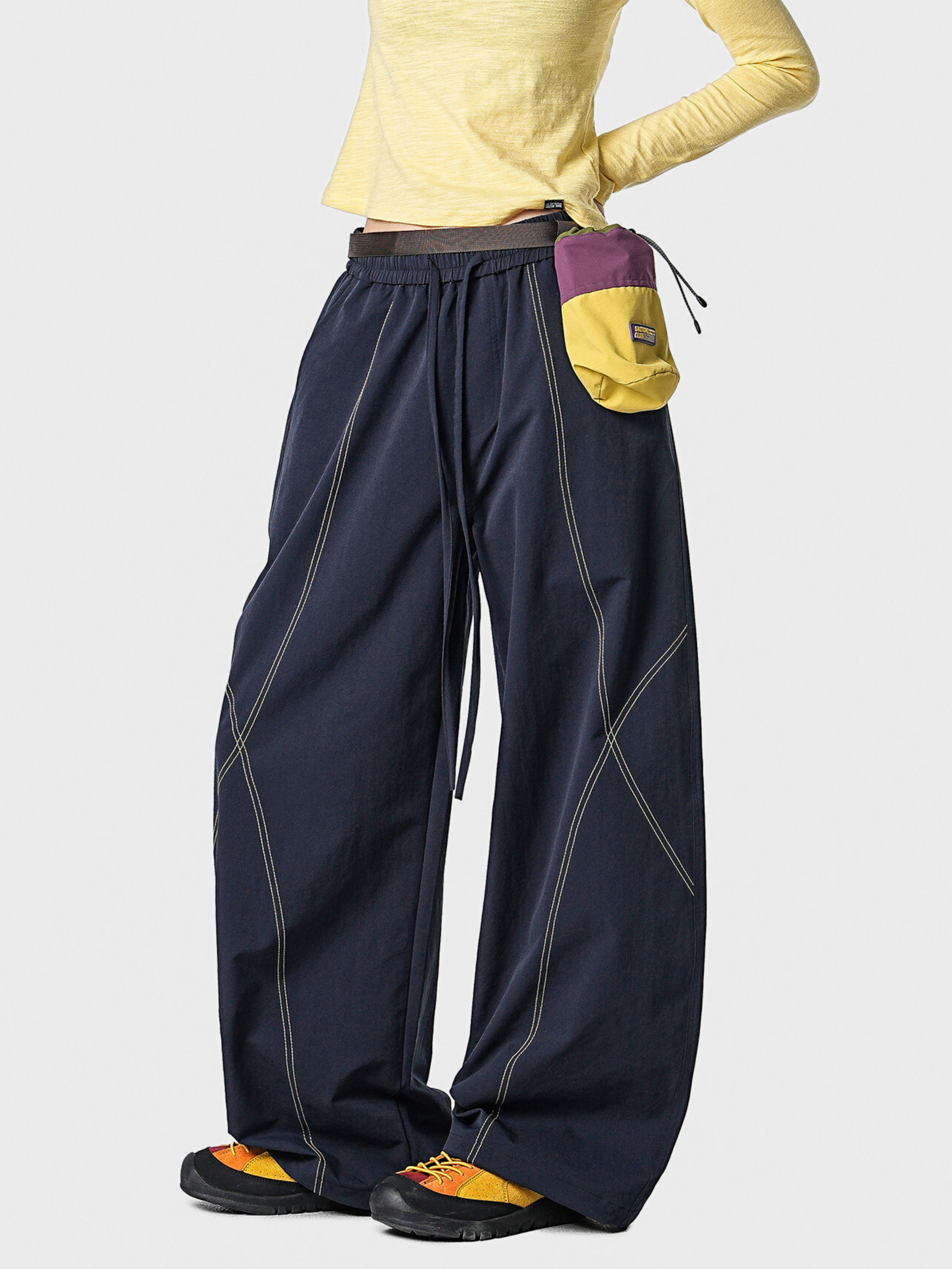 Stormrush - Contrast-Stitch Water-Repellent Paratrooper Pants