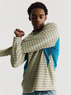 Hallowfall - Unisex Breathable Colorblock Striped Thermal Long Sleeve