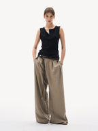 Frostfall - Slim Fit Ribbed Sleeveless Tank Top