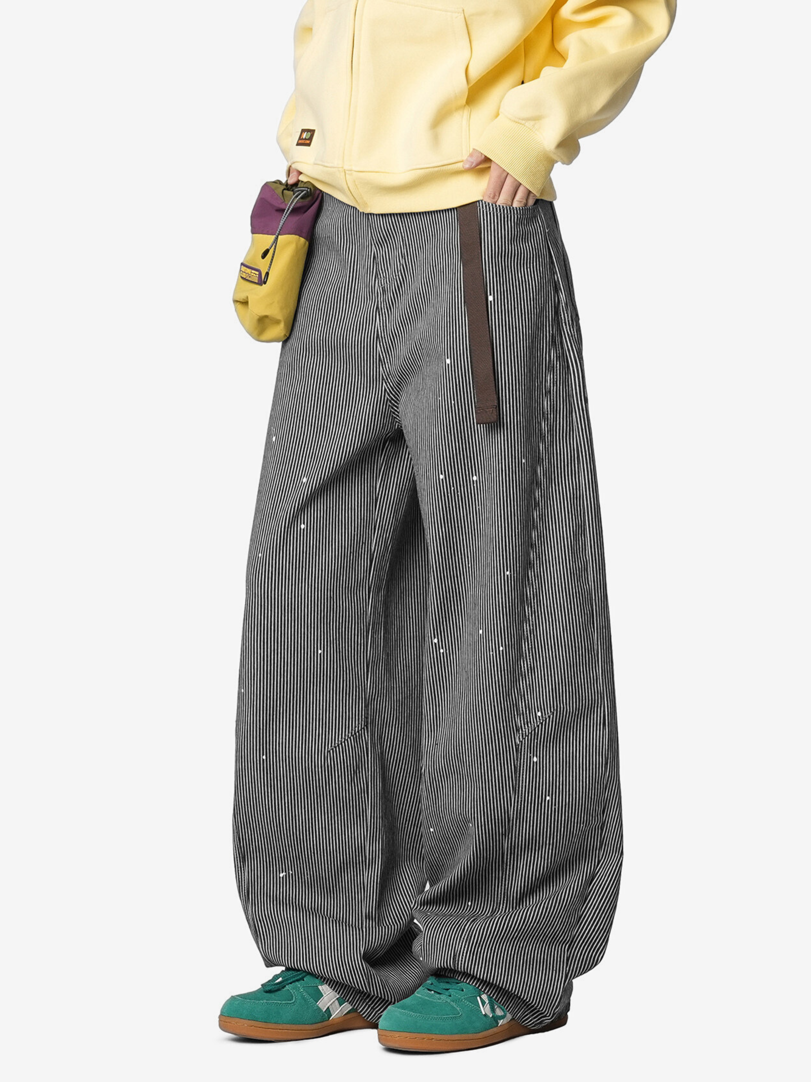 Highclimb - Striped Straight-Leg Pants