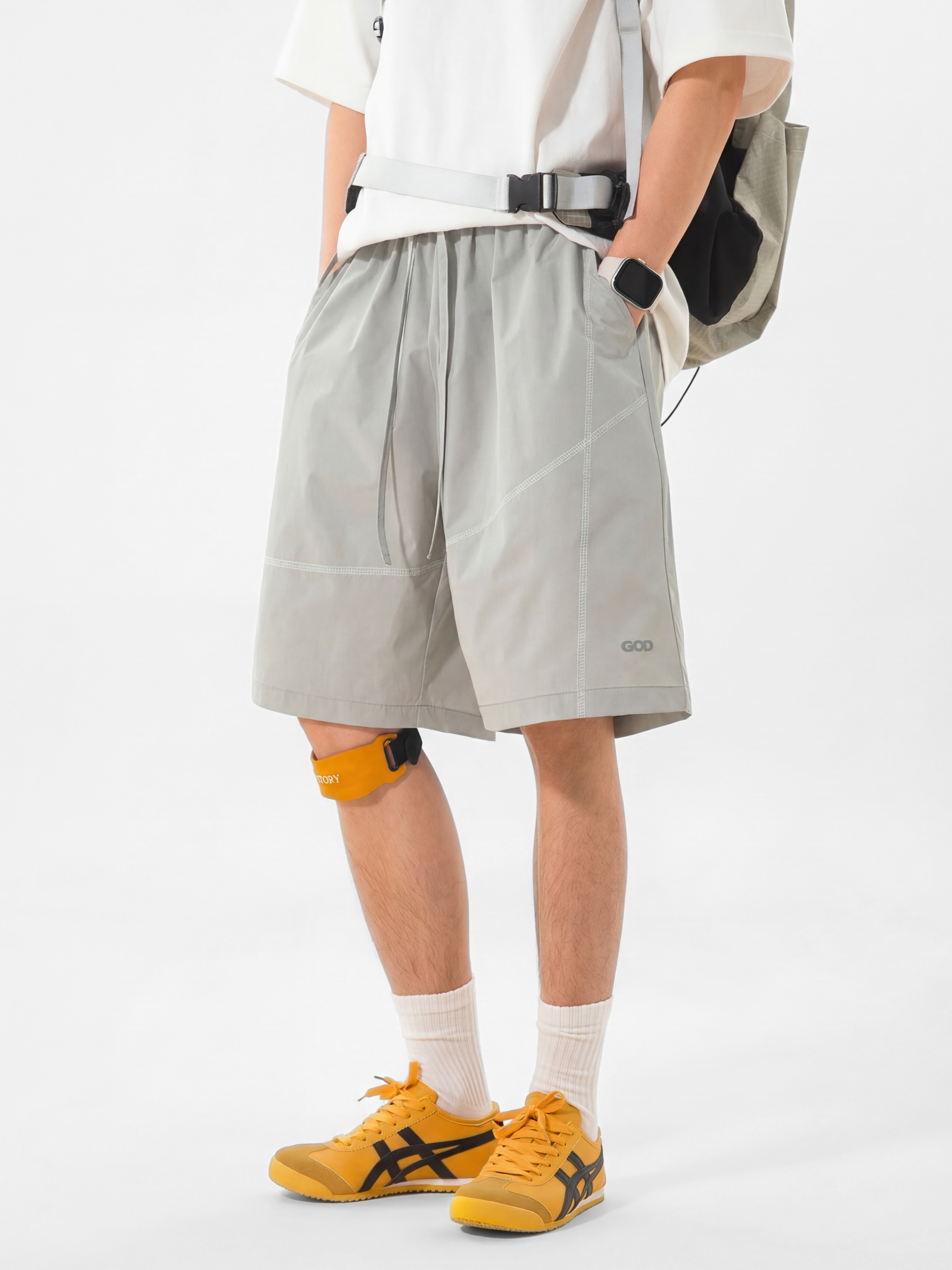 Pinefall - Men's Water-Repellent Reflective Athletic Shorts