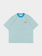 StillCloak - Striped Embroidered Cotton Relaxed T-Shirt