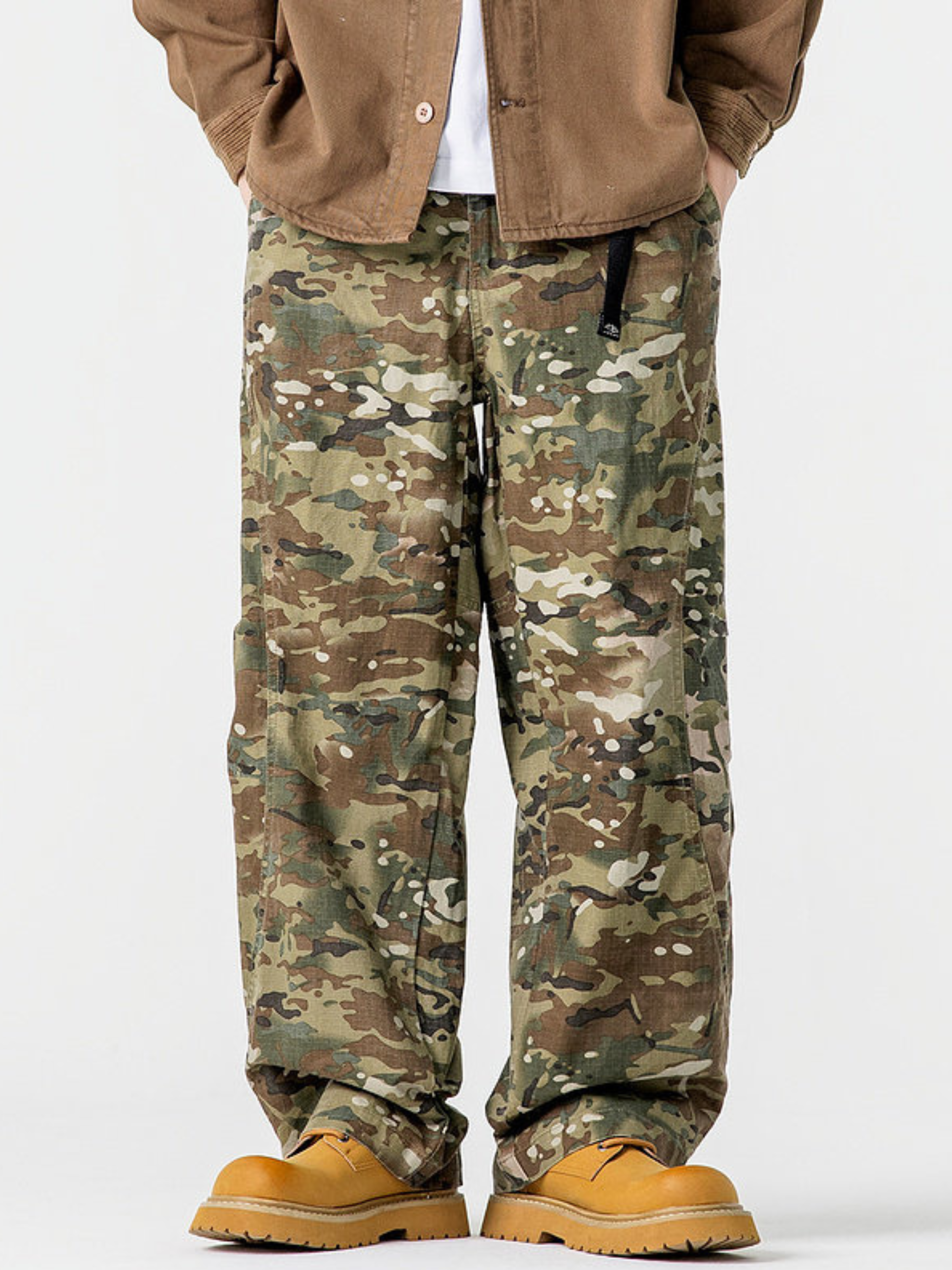 Windlore - Men's Loose-Fit Cotton Utility Cargo Pants