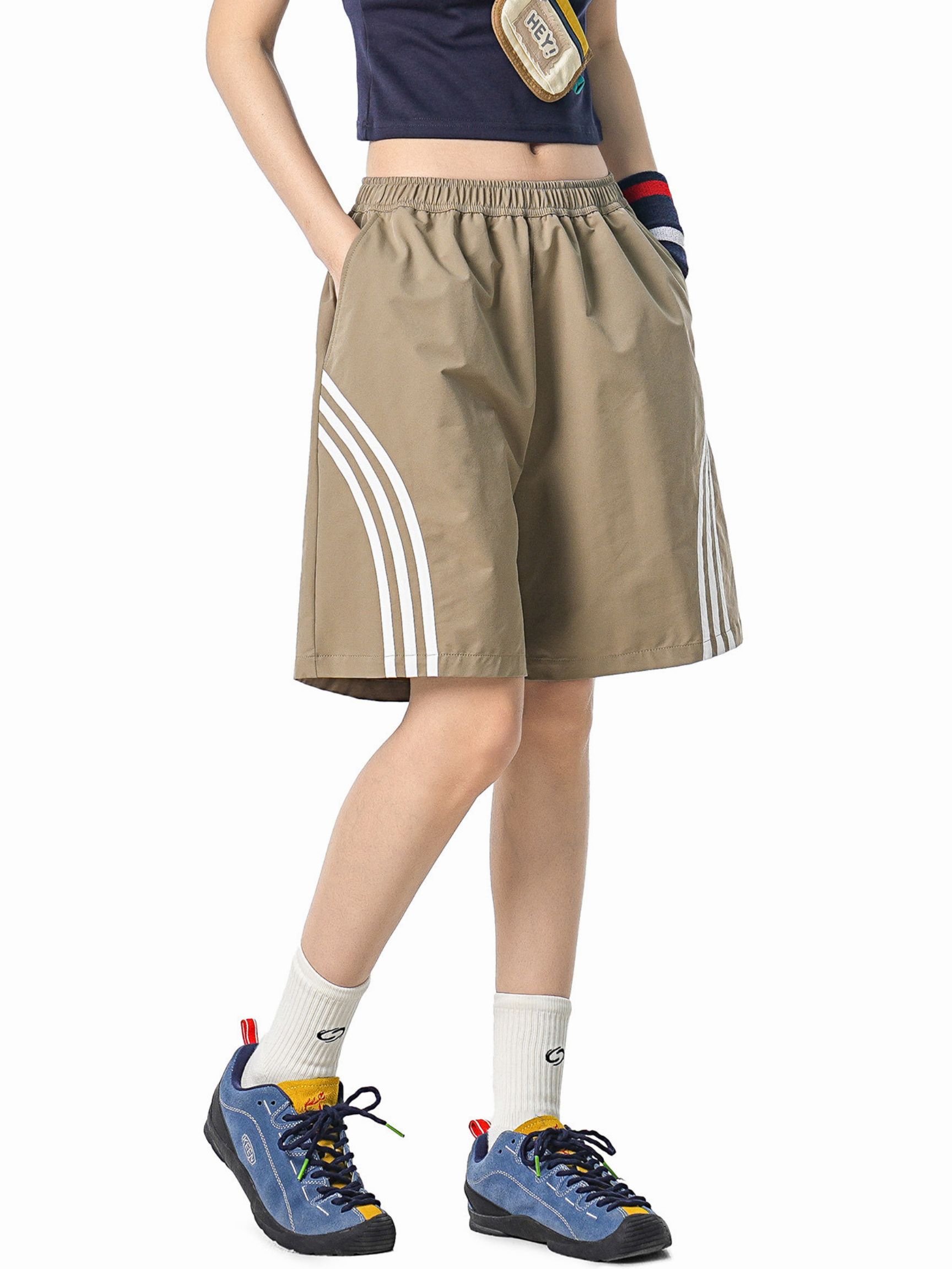 Plackart - triped Lightweight Breathable Shorts