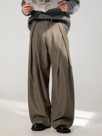 LightTent - Men's Cross-Pleated Drape Relaxed Fit Pants