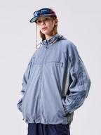 Trailmark - Unisex Colorblock Hooded Windbreaker Jacket