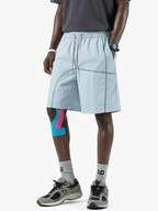 RiseCut - Unisex Contrast Stitch Water-Repellent Utility Shorts
