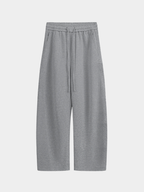 FrostDeck - Curved Seam Straight-Leg Wide Sweatpants