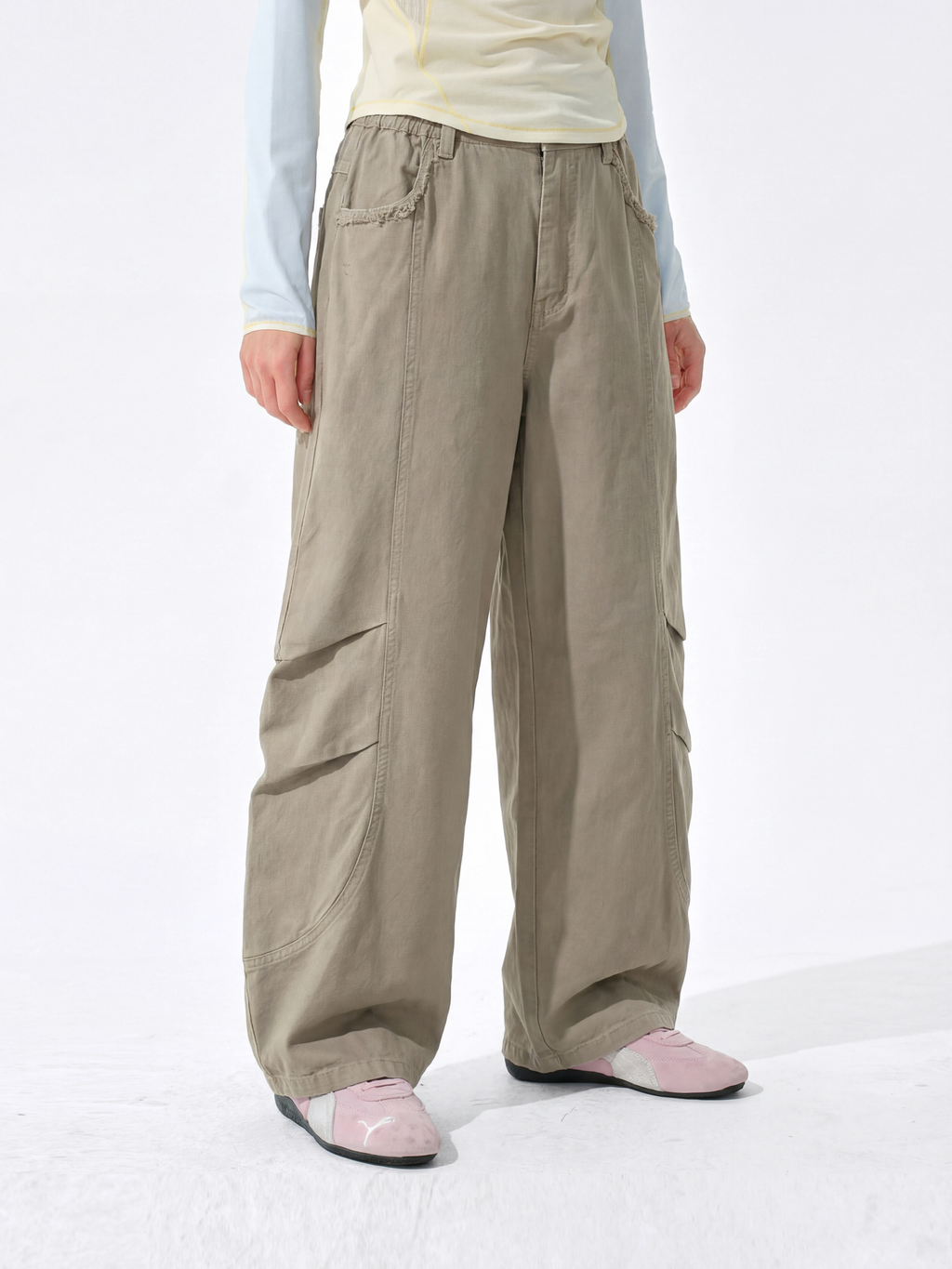 AlpineScope - Durable Cotton Curved Utility Cargo Pants
