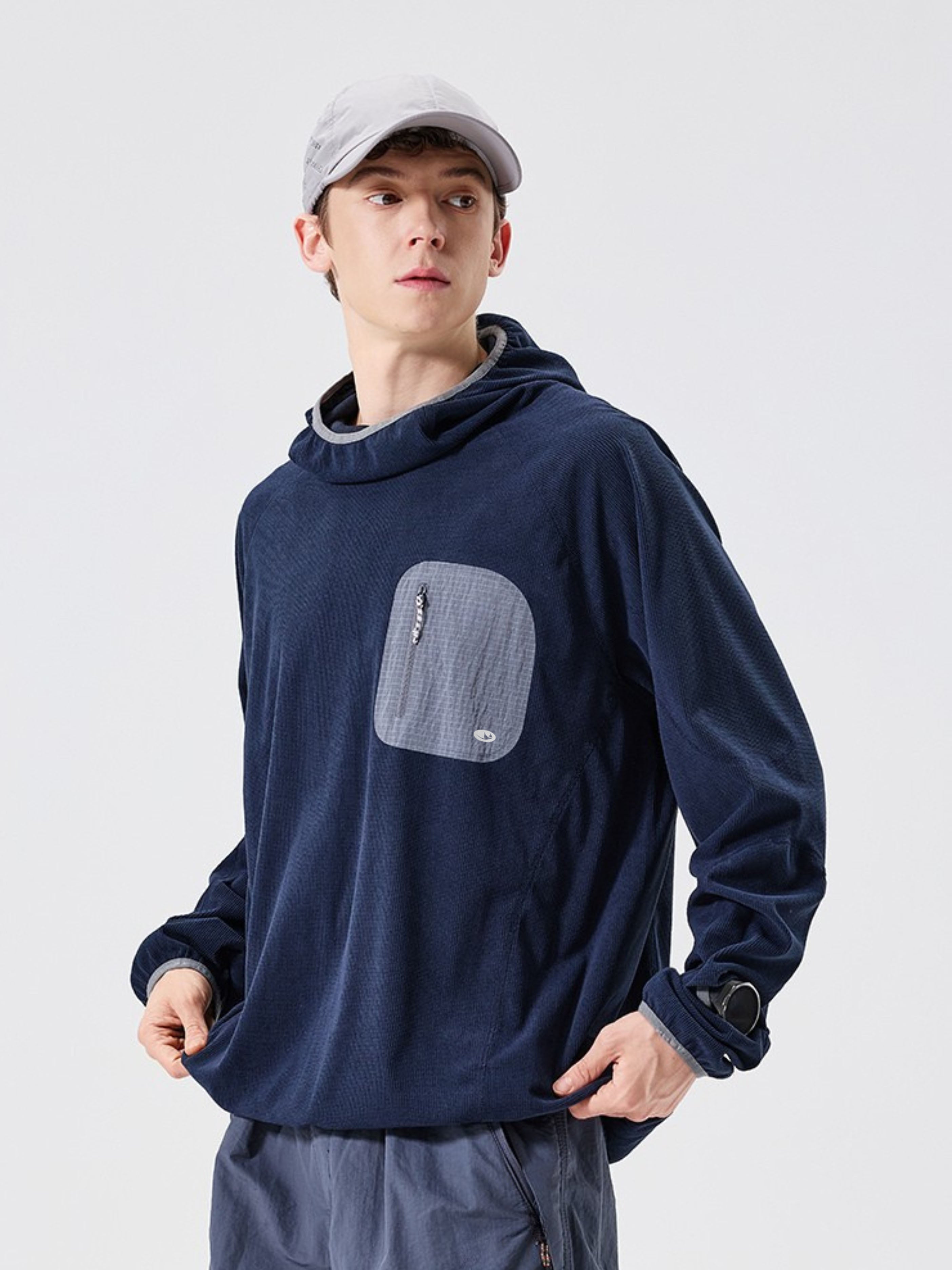 Crag - Moisture-Wicking High Neck Hoodie Base Layer