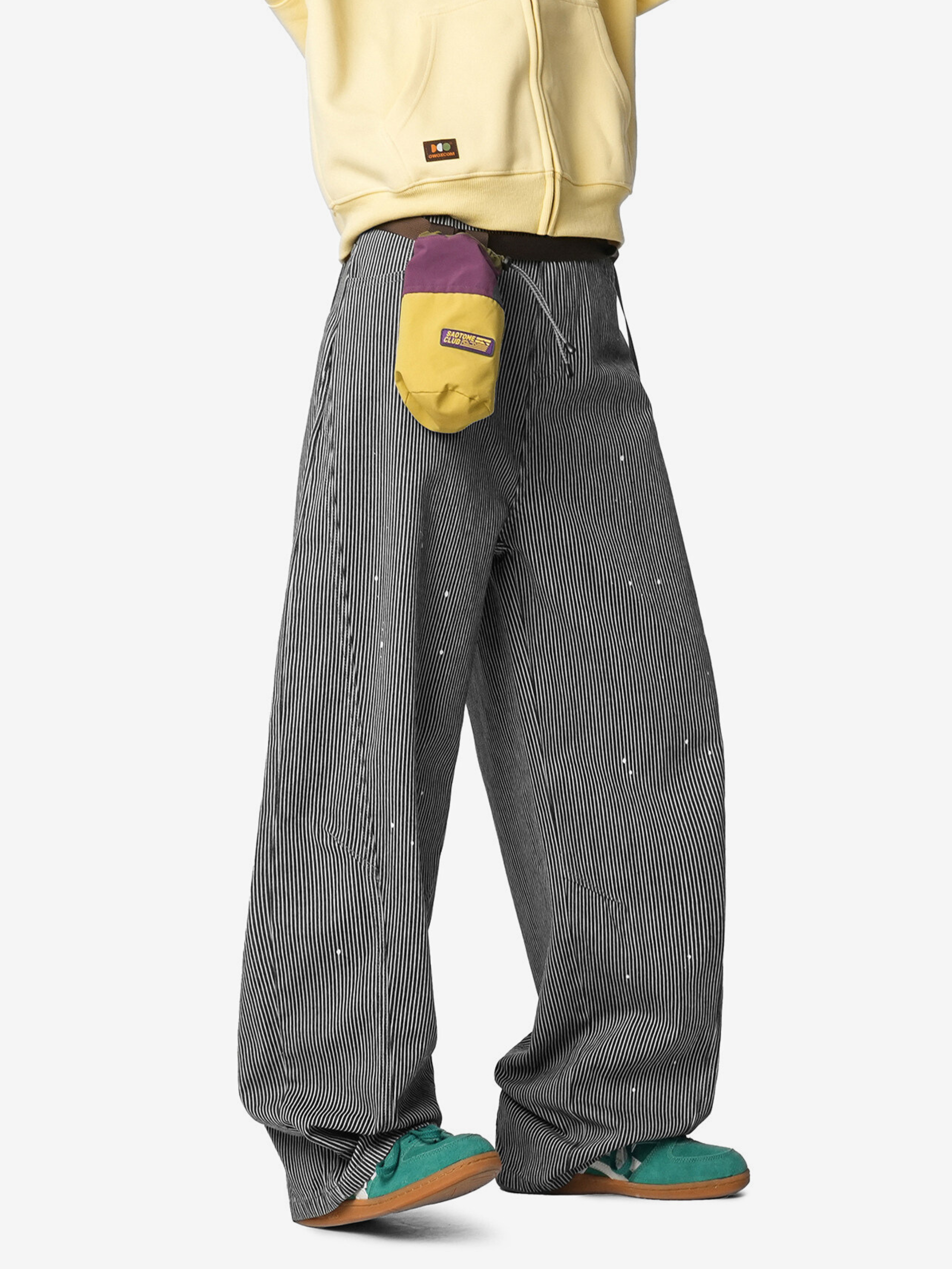 Highclimb - Striped Straight-Leg Pants
