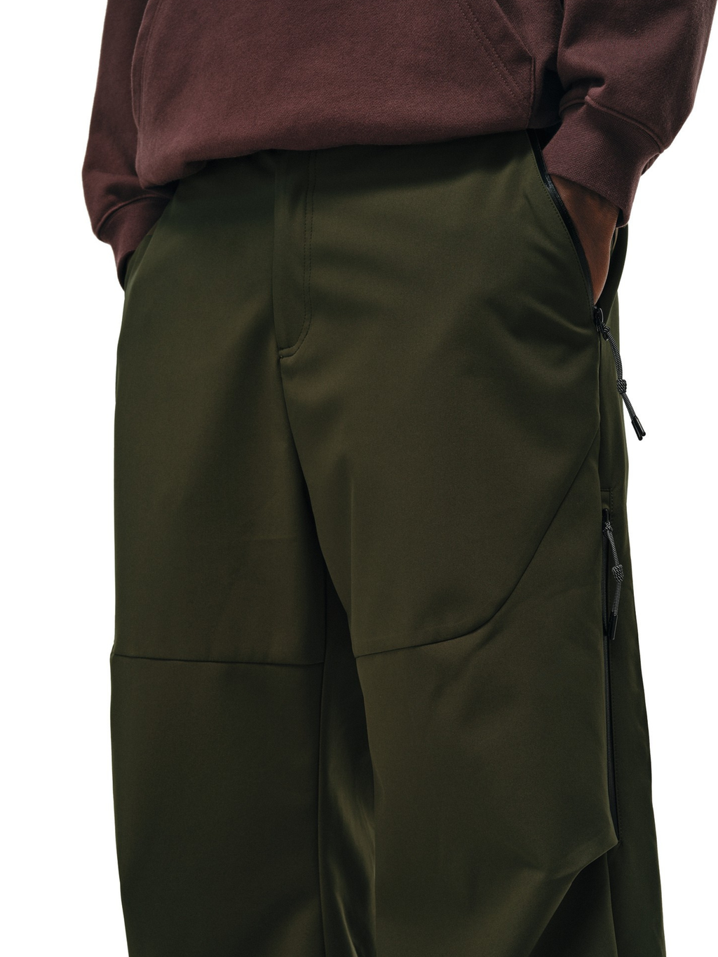 Stormlore - Men's Water-Repellent Draped Zip Straight-Leg Pants
