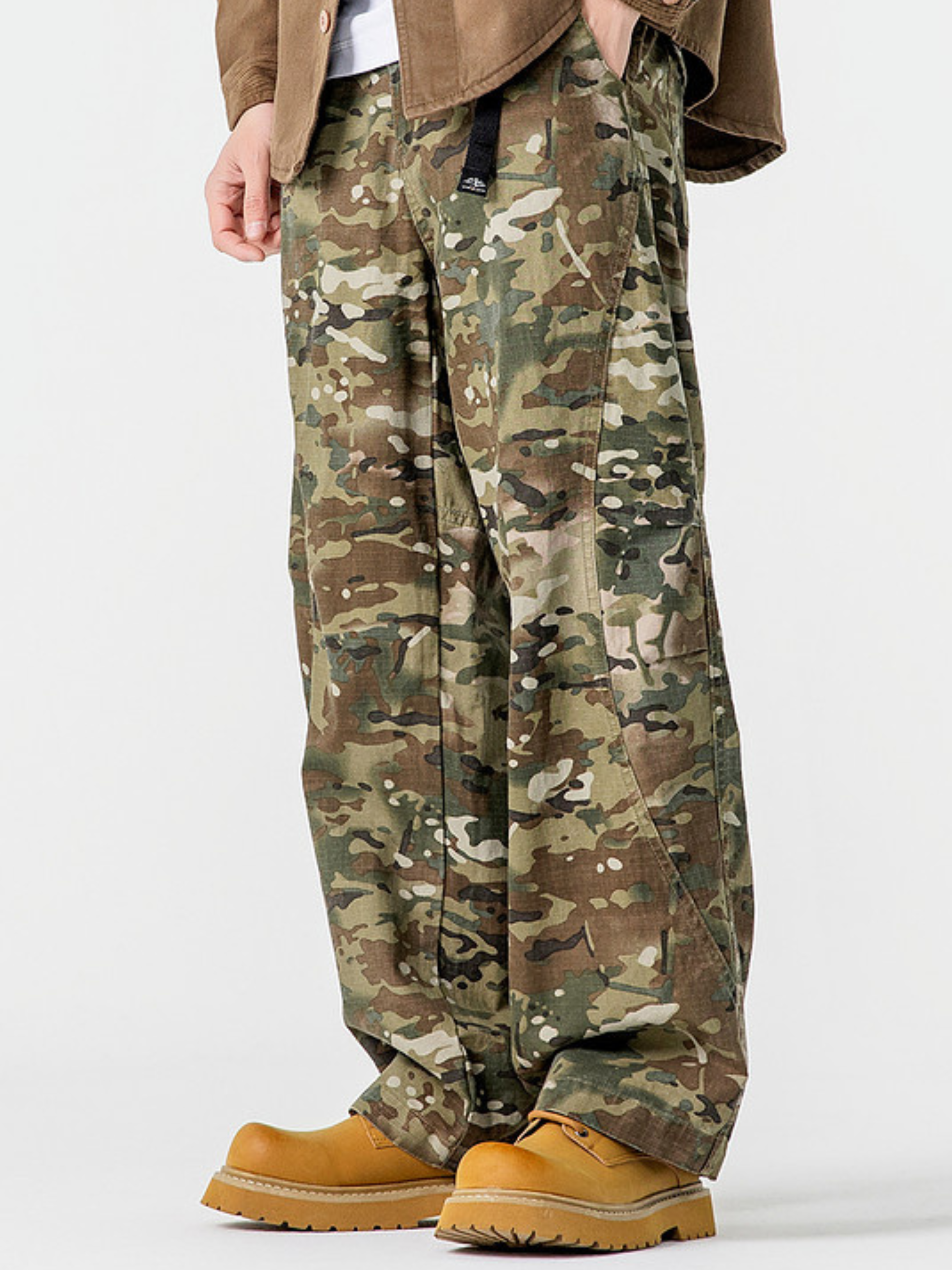 Windlore - Men's Loose-Fit Cotton Utility Cargo Pants