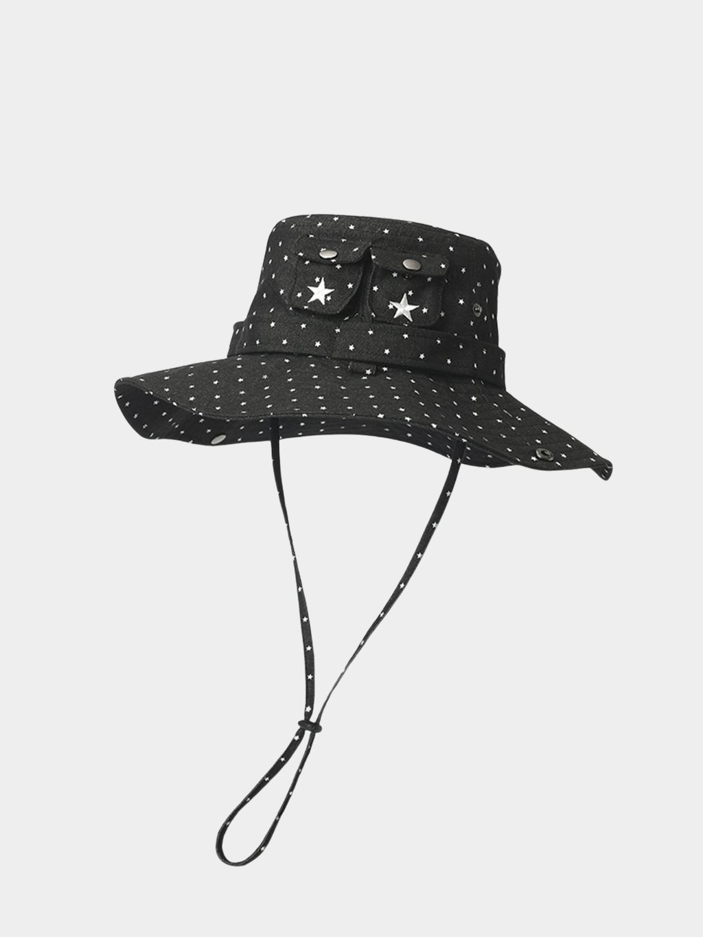 Duneflare - UPF50+ Protection Polka Dot Embroidered Utility Bucket Hat