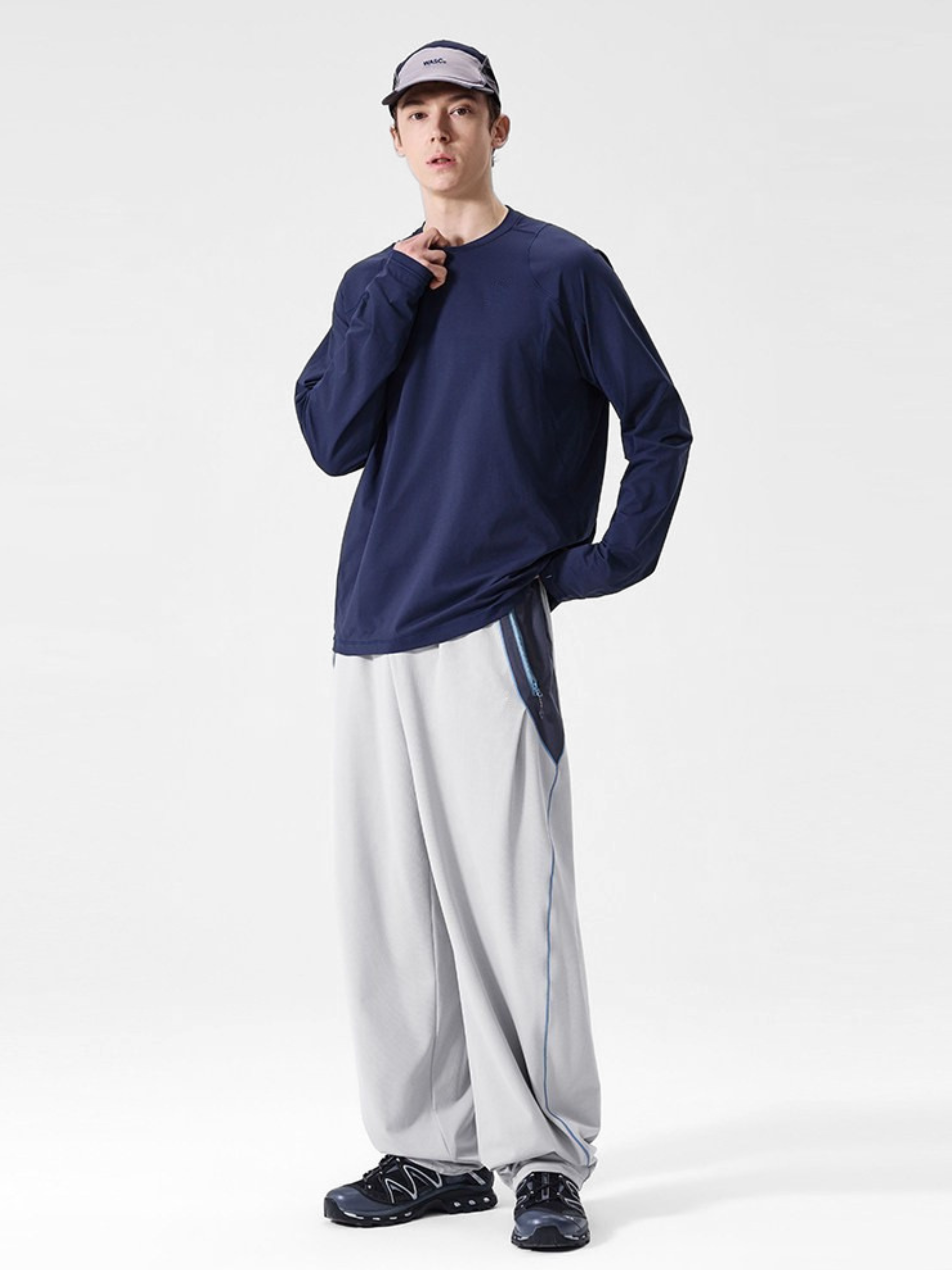 RunFlow - Contrast Stitch Lightweight Quick-Dry Paratrooper Pants