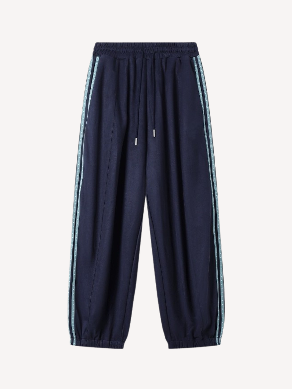 Skyflame - Faux Suede Star Webbing Jogger Pants