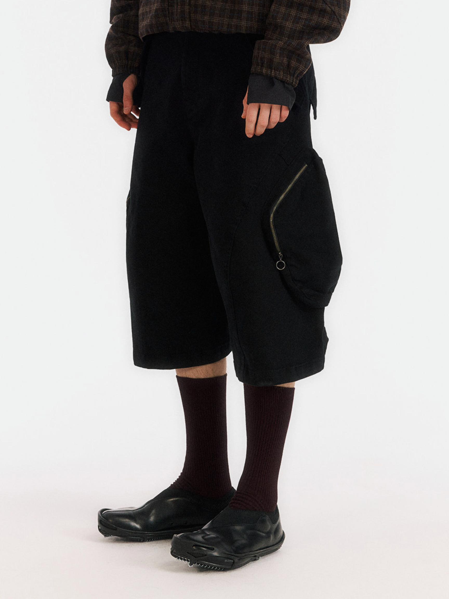 Overcast - Men's Adjustable Multi-Pocket Curved Cropped Pants