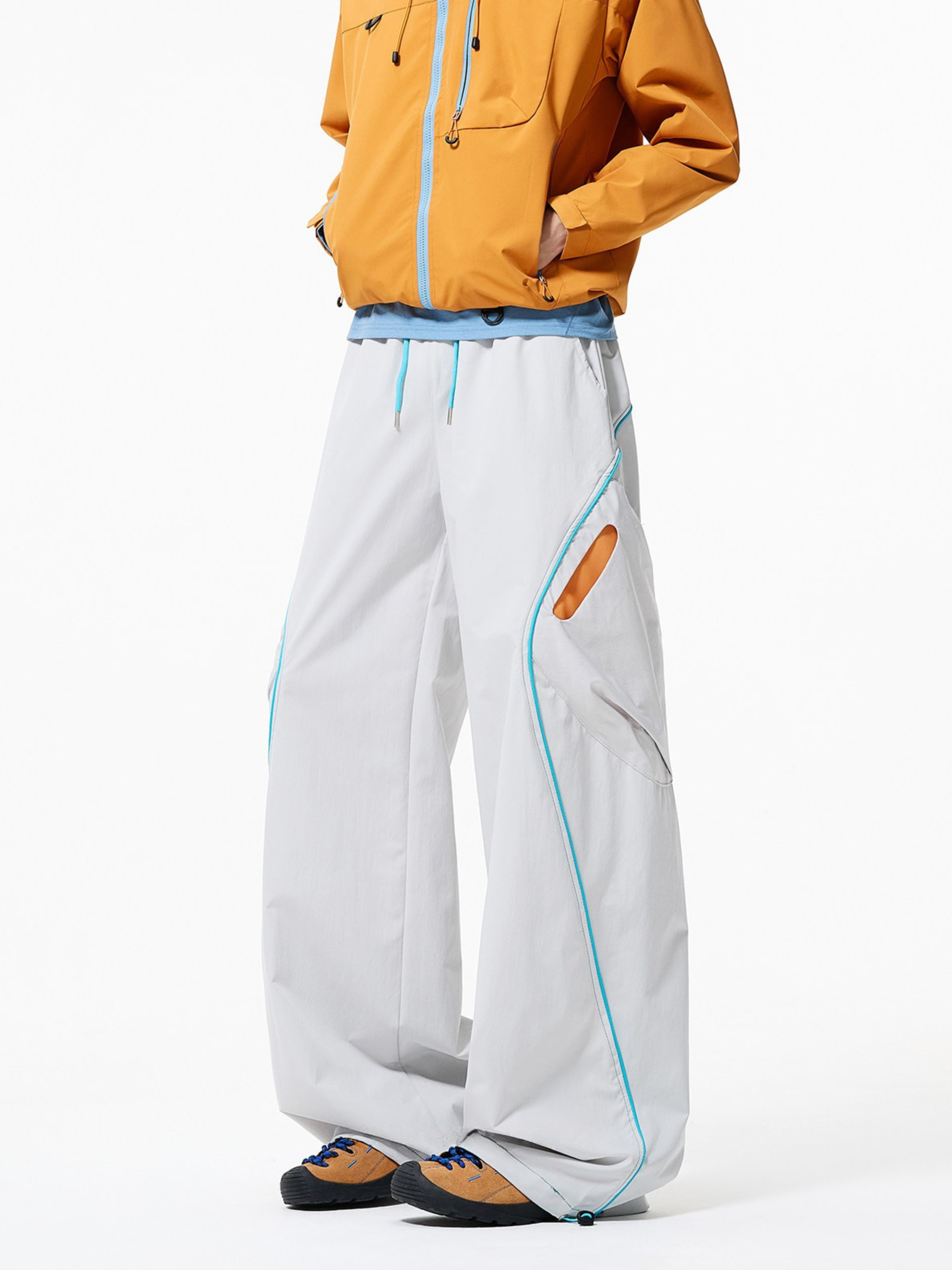 Firesurge - Unisex Contrast-Panel Water-Repellent Paratrooper Pants