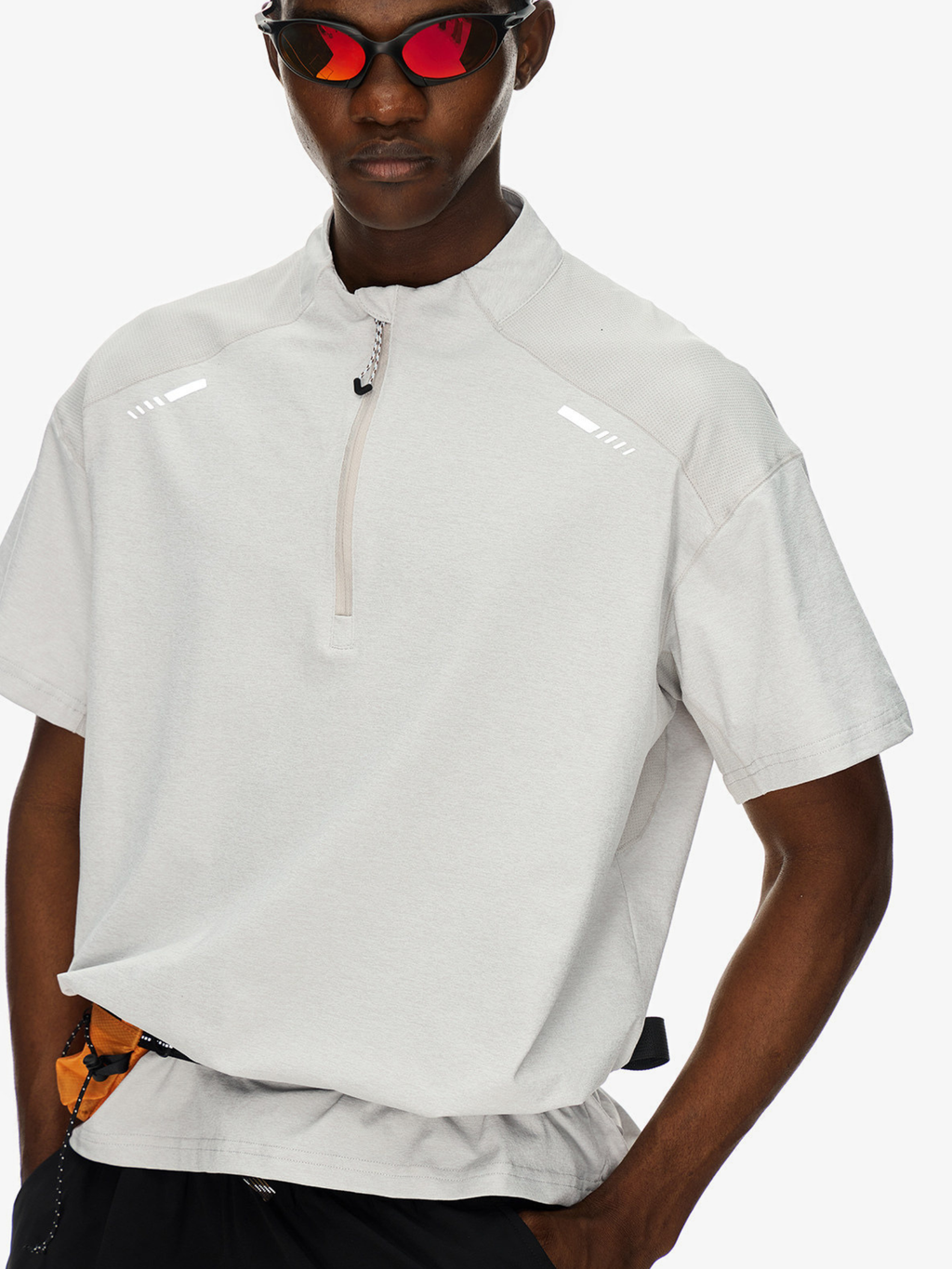 AuraFlow - Men's UPF50+ UV Protection Half-Zip T-Shirt