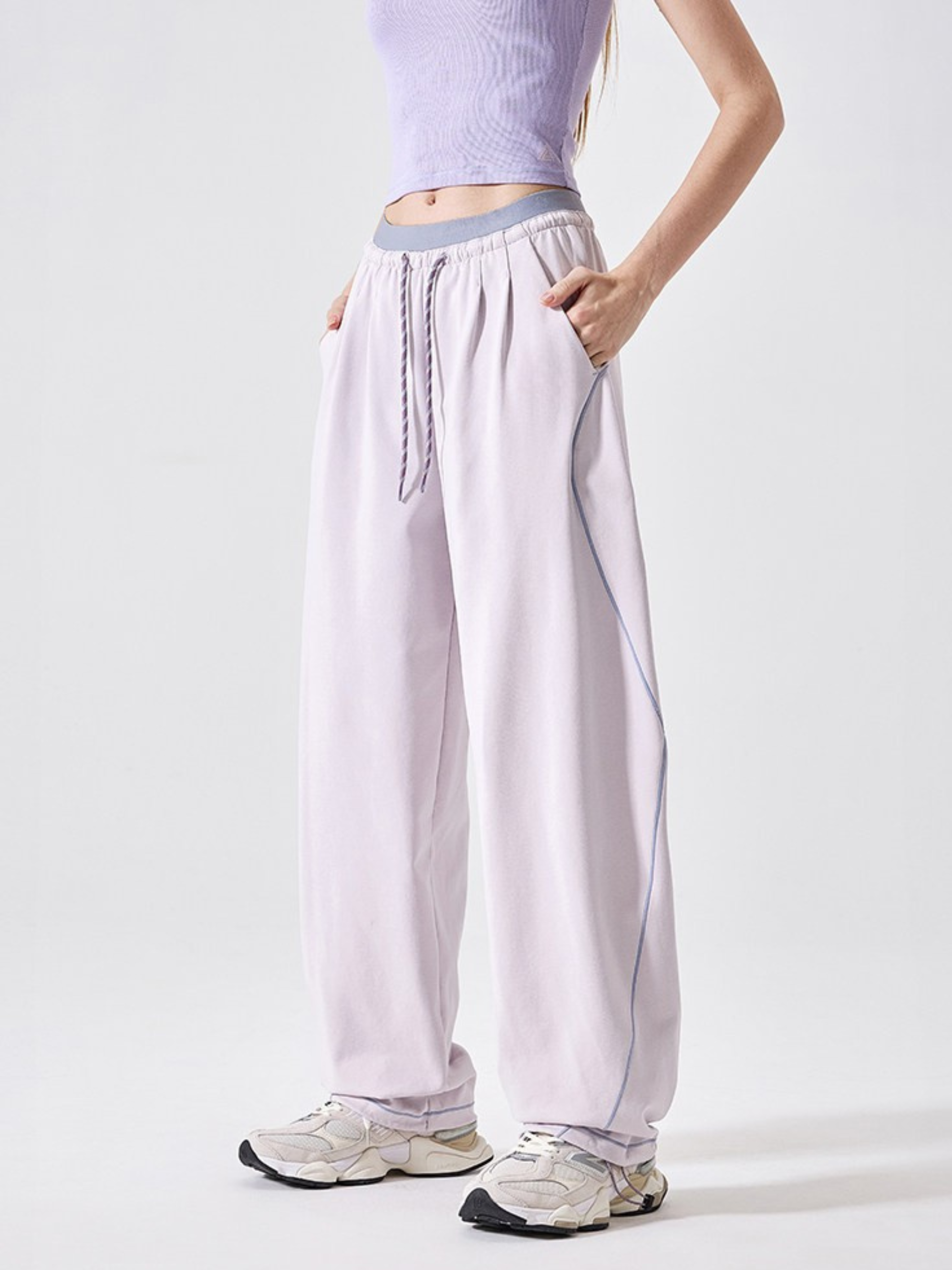 HawkDeck - Lightweight Knit Curved-Leg Paratrooper Pants