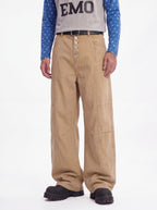 Dewpoint - Button Straight-Leg Wide Cargo Pants