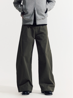 EagleView - Unisex Minimalist Wide-Cut Bamboo Wool Curved Pants