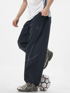Frostspire - Contrast Cross-Line Adjustable Paratrooper Pants