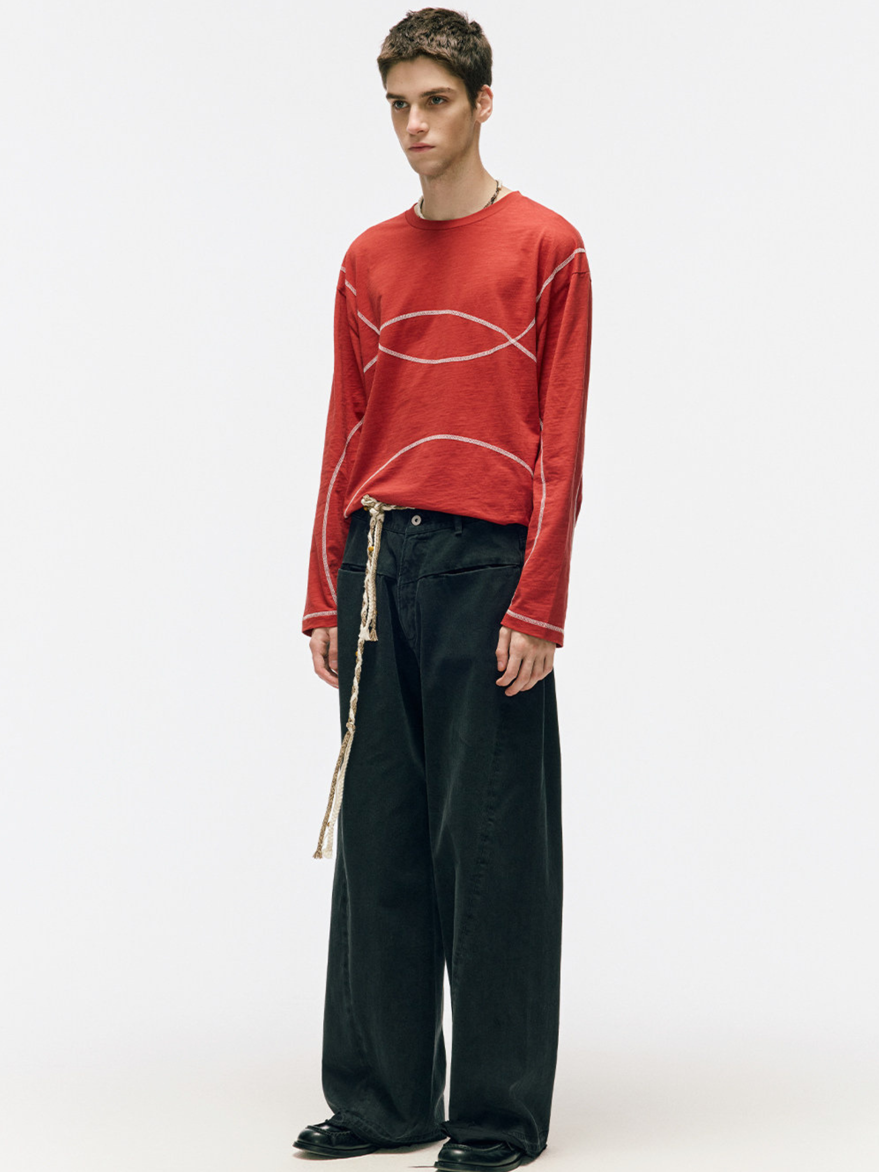 FreeSpirit - Unisex Slub Cotton Curved-Leg Pants