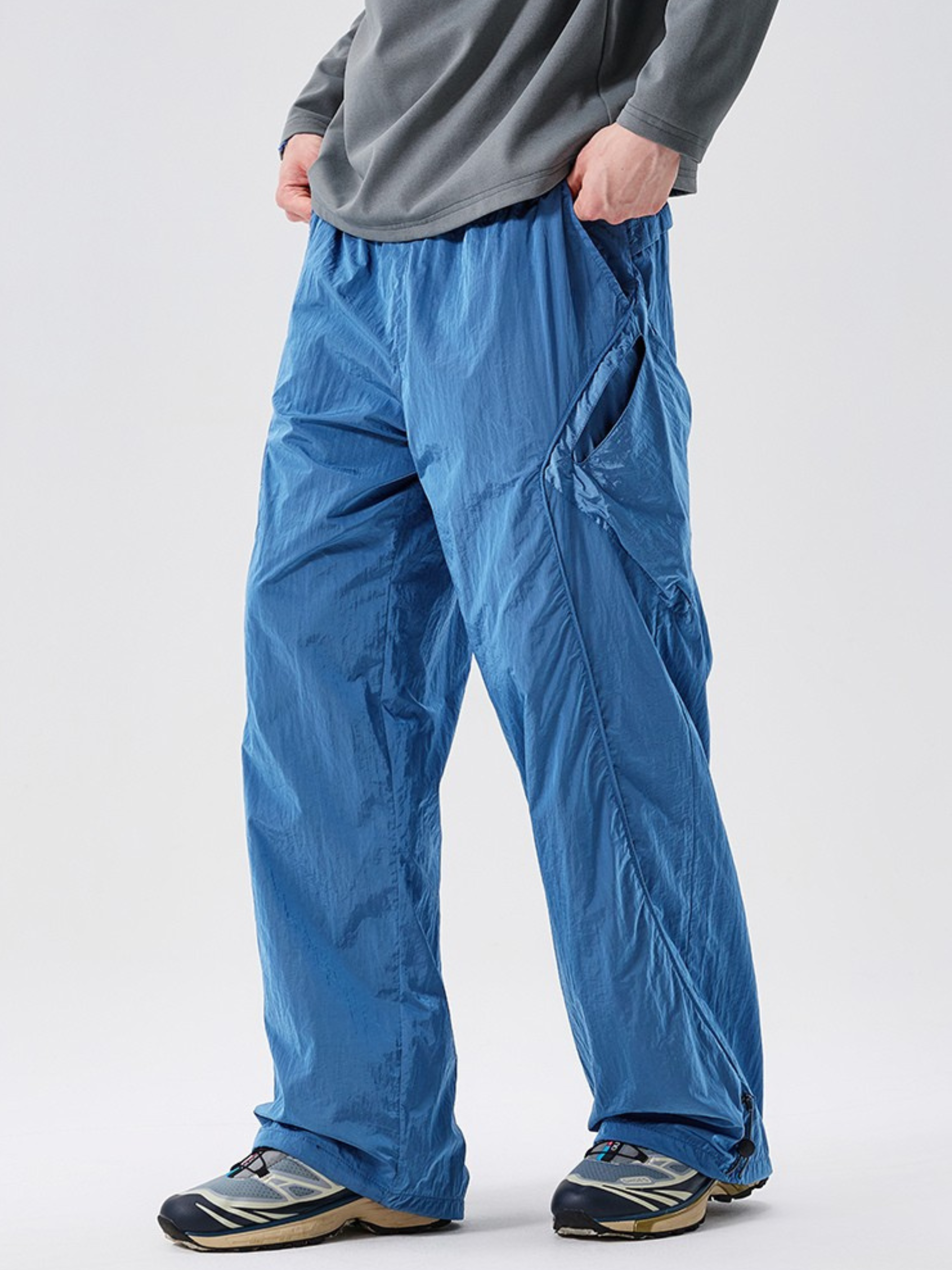 Moonpath - Unisex Metal Nylon 3-Proof Water-Repellent Hiking Pants