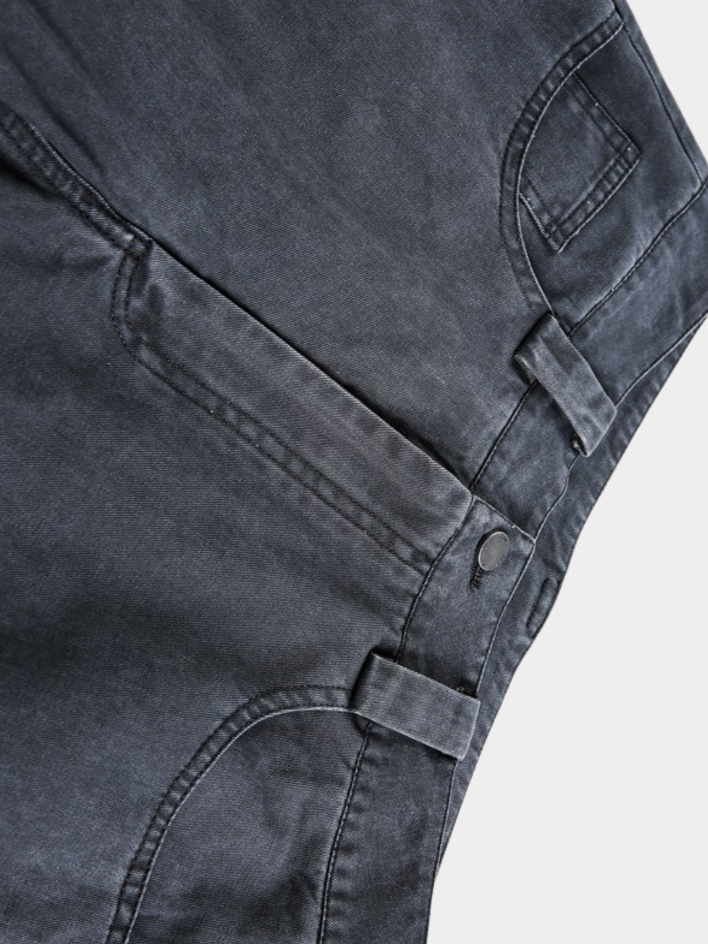 FlareMist - Men's Washed Side-Zip Wide-Leg Pants