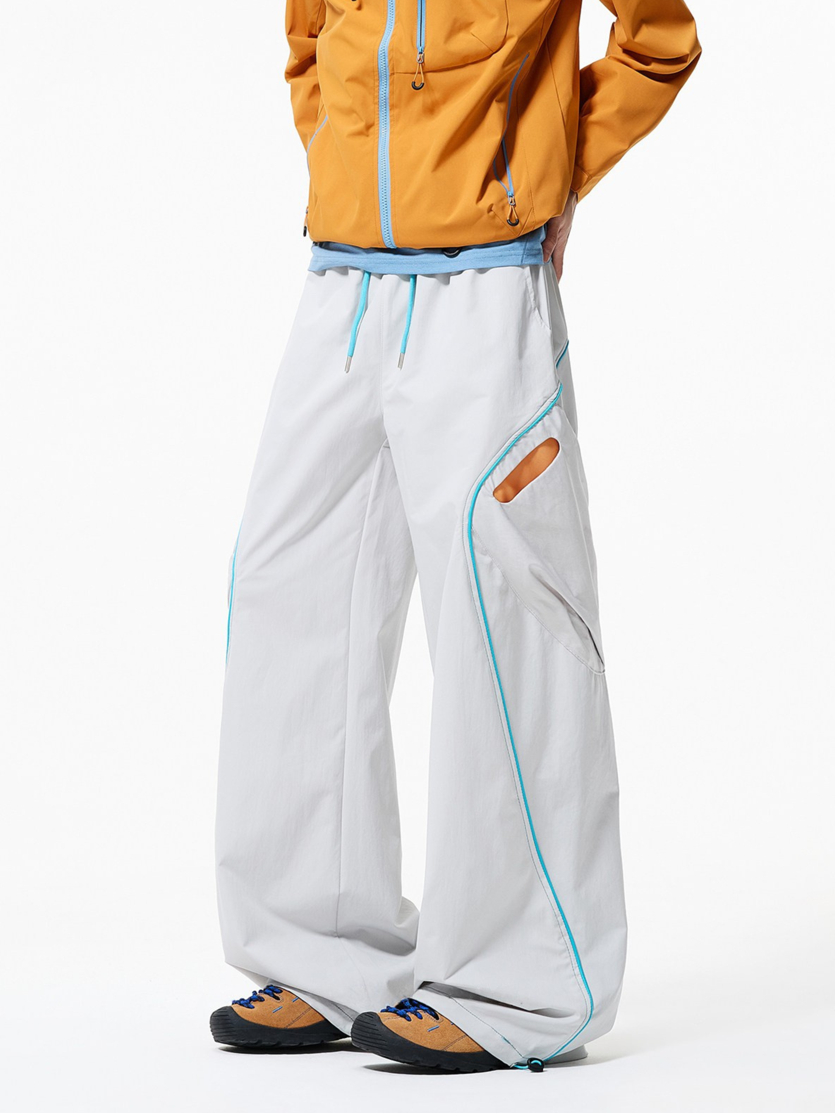 Firesurge - Unisex Contrast-Panel Water-Repellent Paratrooper Pants