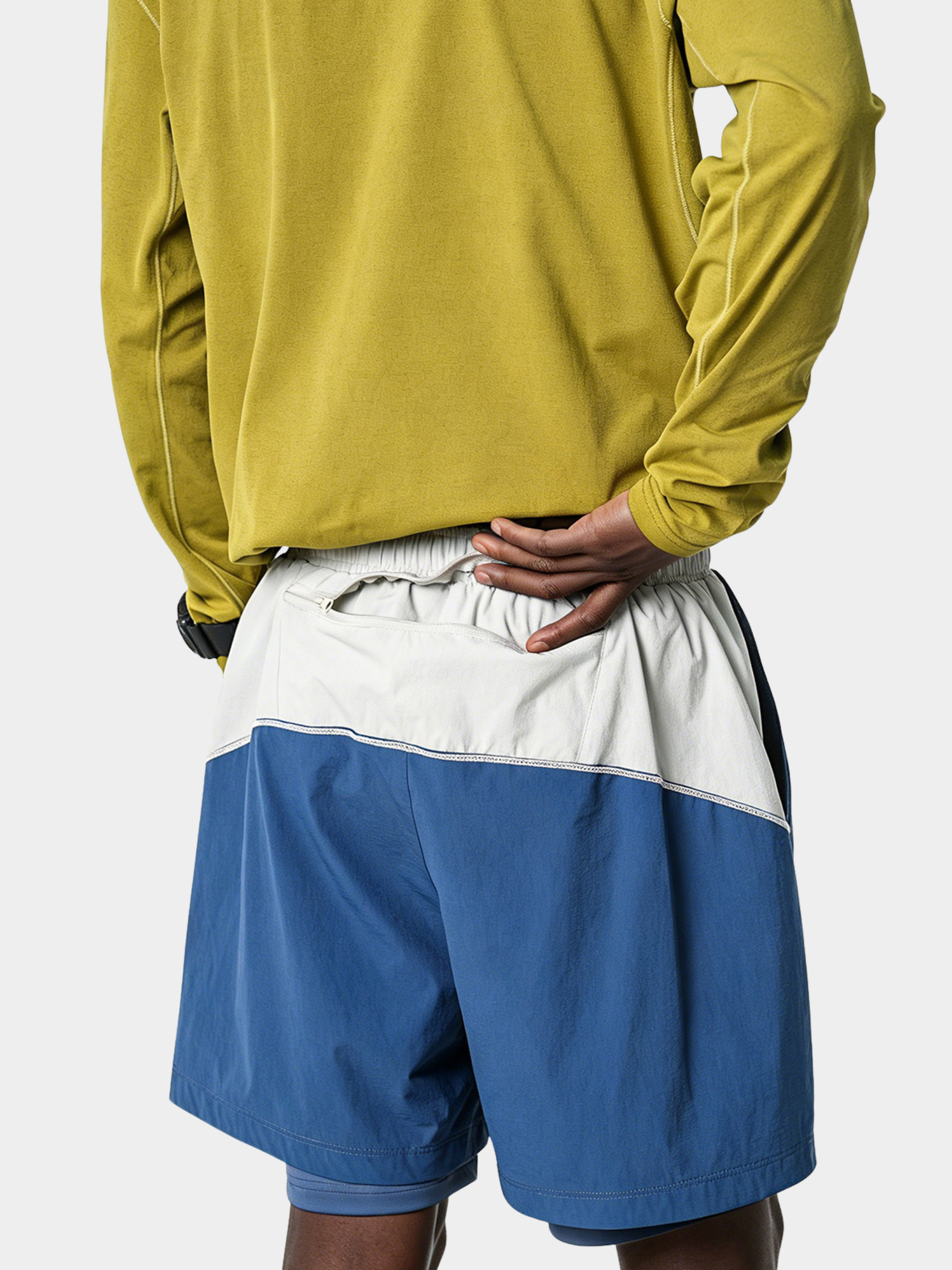 Trekker - Men's Lightweight Color-Block 2-in-1 Athletic Shorts