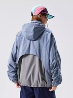 Trailmark - Unisex Colorblock Hooded Windbreaker Jacket
