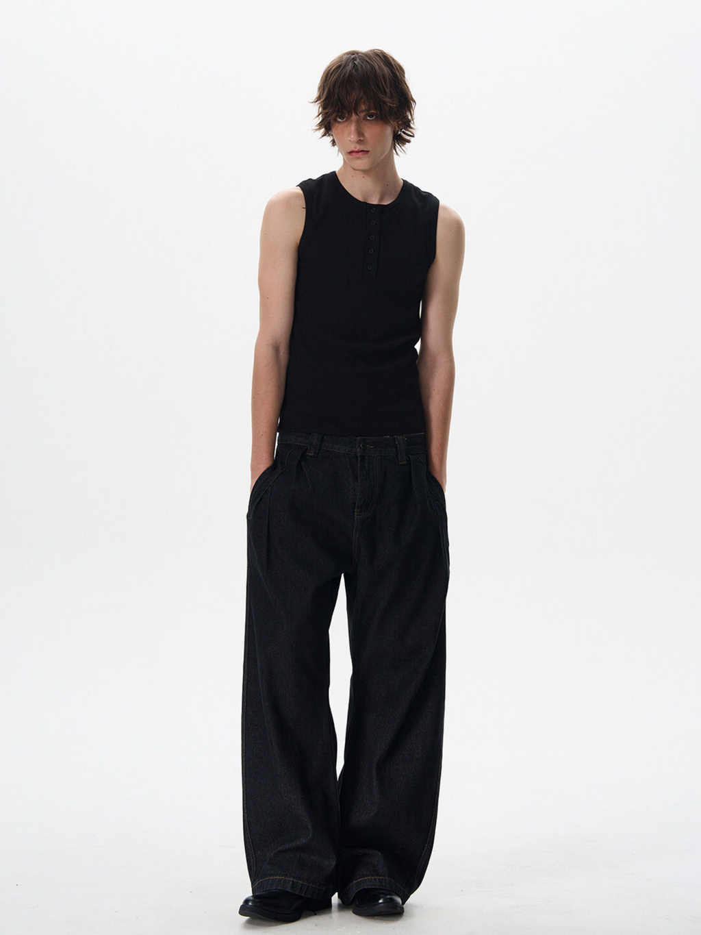 Frostfall - Slim Fit Ribbed Sleeveless Tank Top