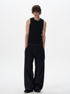 Frostfall - Slim Fit Ribbed Sleeveless Tank Top