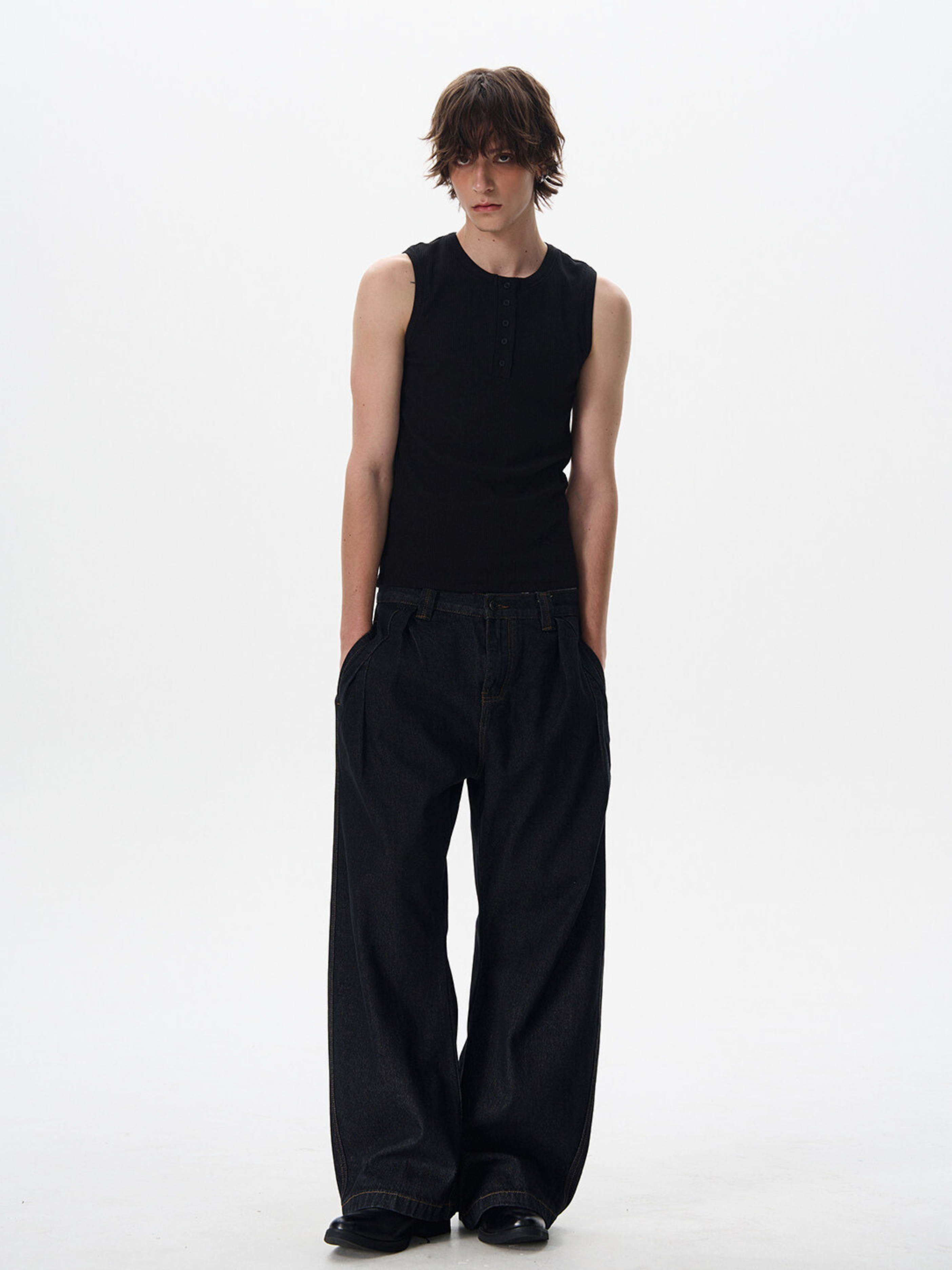 Frostfall - Slim Fit Ribbed Sleeveless Tank Top
